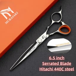 6 inch Professional Barber Scissors,High Quality Japanese 440C Steel Hairdressing Scissors,Sharp and Durable Hair Cutting Tools,
