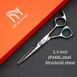 6 inch Professional Barber Scissors,High Quality Japanese 440C Steel Hairdressing Scissors,Sharp and Durable Hair Cutting Tools,