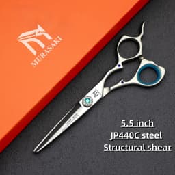 6 inch Professional Barber Scissors,High Quality Japanese 440C Steel Hairdressing Scissors,Sharp and Durable Hair Cutting Tools,