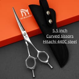 6 inch Professional Barber Scissors,High Quality Japanese 440C Steel Hairdressing Scissors,Sharp and Durable Hair Cutting Tools,