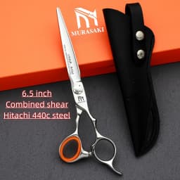 6 inch Professional Barber Scissors,High Quality Japanese 440C Steel Hairdressing Scissors,Sharp and Durable Hair Cutting Tools,