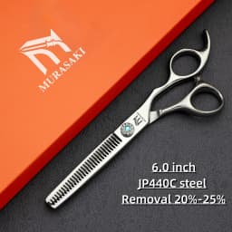 6 inch Professional Barber Scissors,High Quality Japanese 440C Steel Hairdressing Scissors,Sharp and Durable Hair Cutting Tools,