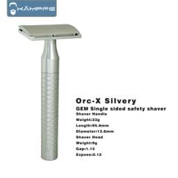 KAMPFE CNC precision machining aluminum alloy GEM safety shaver single-sided Aggressive shaver men's gift