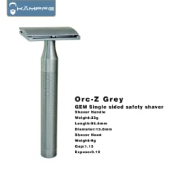 KAMPFE CNC precision machining aluminum alloy GEM safety shaver single-sided Aggressive shaver men's gift