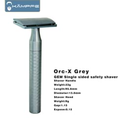 KAMPFE CNC precision machining aluminum alloy GEM safety shaver single-sided Aggressive shaver men's gift