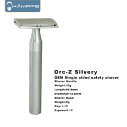 KAMPFE CNC precision machining aluminum alloy GEM safety shaver single-sided Aggressive shaver men's gift