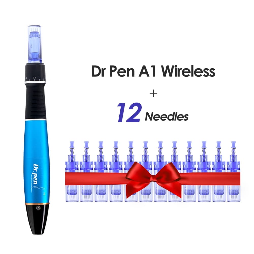 Dr Pen Ultima A1 Microneedling Professional Derma Pen A1 Wireless Button 5 Levels Adjustment Scars Stretch Marks Helpful