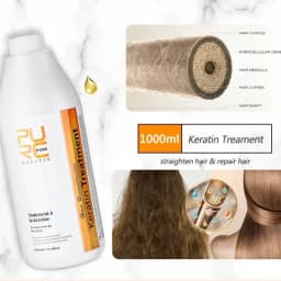PURC Keratin Hair Straightening Smoothing Treatment For Curly Frizzy Hair Care Brazilian Keratin Products Professional 1000ml