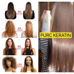 PURC Keratin Hair Straightening Smoothing Treatment For Curly Frizzy Hair Care Brazilian Keratin Products Professional 1000ml
