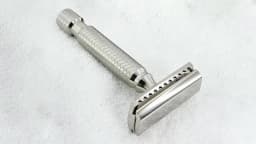 KAMPFE 316L stainless steel precision CNC machining manual safety Closed comb beard razor shaver 5 razor blades