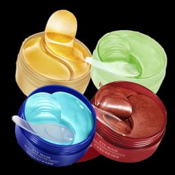 240pcs=120pairs Eye Patches Hyaluron Acid & Gold & Seaweed & Black Pearl Hydrating Moisturizing Crystal Collagen Gel Eye Mask