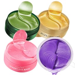 240pcs=120pairs Eye Patches Hyaluron Acid & Gold & Seaweed & Black Pearl Hydrating Moisturizing Crystal Collagen Gel Eye Mask