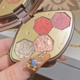 Girlcult 4-Color Glitter Eyeshadow Palette Chameleon Matte Champagne Shimmer Waterproof Eyeshadow Korean Vegan Makeup