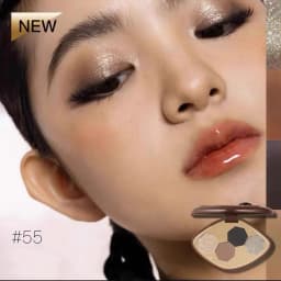 Girlcult 4-Color Glitter Eyeshadow Palette Chameleon Matte Champagne Shimmer Waterproof Eyeshadow Korean Vegan Makeup