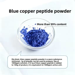 Cosmetic Grade 99% Pure Copper Tripeptide-1 GHK-Cu, Skin Rejuvenation Anti-Aging for DIY Serum, Cream Enhance Elasticity