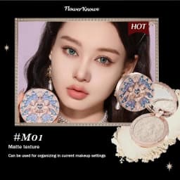 Flower knows Strawberry Cupid series Pressed Powder Matte Soft Focus Oil Control Holding Powder