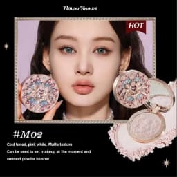Flower knows Strawberry Cupid series Pressed Powder Matte Soft Focus Oil Control Holding Powder