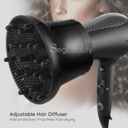 Segbeauty Universal Curly Hair Diffsuer Adaptable Gale Wind Mouth Cover Hairstylist Blow Dryer Diffuser Attachment