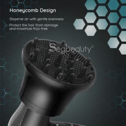 Segbeauty Universal Curly Hair Diffsuer Adaptable Gale Wind Mouth Cover Hairstylist Blow Dryer Diffuser Attachment