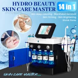 14 in 1 Hydro Beauty Skin Care Master Machine Deep Cleaning Blackhead Removal Skin Firming Brightening Shrink Pores Device