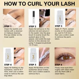 Gollee Eyelash Perm Curler 15 Minutes Lashes Brow Lamination Kit Lasting 4-6 Weeks Eyelashes Lifting Perm Enhancer Salon Beauty