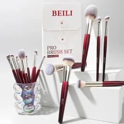 BEILI Makeup Brushes 15Pcs Professional Eyeshadow Brush Set