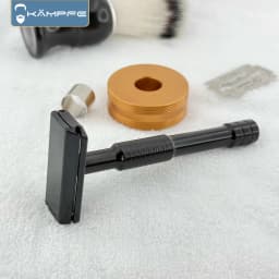 KAMPFE CNC Carving Closed comb Double-Sided Aluminum Manual Safety Razor Classic Shaver Mild Scratcher for Men And Women Gift