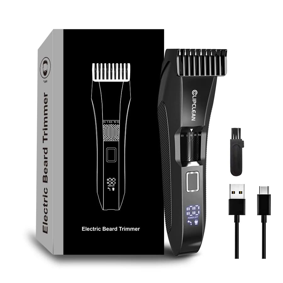 Men's Beard Trimmer, Trimmer with Precision Dial - Facial Hair Groomer - Adjustable 20 Length Setting,Waterproof Wet/Dry Clipper