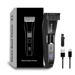 Men's Beard Trimmer, Trimmer with Precision Dial - Facial Hair Groomer - Adjustable 20 Length Setting,Waterproof Wet/Dry Clipper