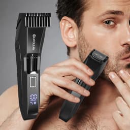Men's Beard Trimmer, Trimmer with Precision Dial - Facial Hair Groomer - Adjustable 20 Length Setting,Waterproof Wet/Dry Clipper