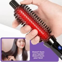 Best Seller Anti-scalding Electric Curling Comb Dual-purpose Straight Hair Comb Fluffy Inner Buckle Curling Iron Hair Tool Curli