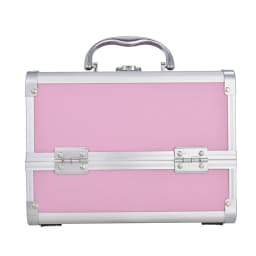 Makeup Case Handheld Aluminum Alloy Storage Box Large Capacity With Mirror Professional Makeup Artist Portable Makeup Toolbox