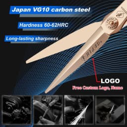 HISADA Professional Barber Scissors 6.0/6.5/7.0 Inch CNC Technology VG10 Material Hairdressing Scissors Barber Equipment