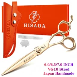 HISADA Professional Barber Scissors 6.0/6.5/7.0 Inch CNC Technology VG10 Material Hairdressing Scissors Barber Equipment