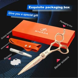 HISADA Professional Barber Scissors 6.0/6.5/7.0 Inch CNC Technology VG10 Material Hairdressing Scissors Barber Equipment