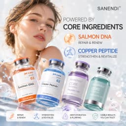 Salmon DNA CORE Serum Hyaluronic Acid Peptide Essence GSHEX Face Care Hydration Moisture Glow Recipe Liquid Korean Skin Care