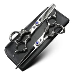 XUANFENG 6 Inch Dragon Handle Hair Scissors Barber Styling Tools Cutting Scissors and Thinning Scissors 6