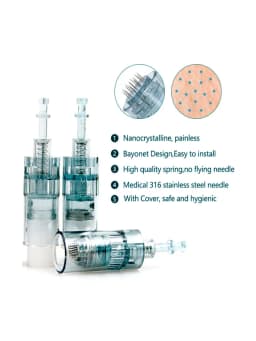 100pcs Dermapen M8 Needle for Drpen M8/m7s/A6s Derma Micronneedle Pen Mesotherapy Microneedling Needle Length 0.25mm