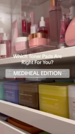 MEDIHEAL Pad,Ready-to-Use Pad,Daily Skincare Pads,Long-Lasting Moisture,Intense Hydration,Korean Skincare,K-Beauty,Korean Makeup