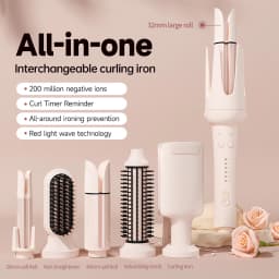 Automatic Hair Curler Negative Ion Ceramic Curling Iron - 40mm Large Wave Perm for Home Use, Lazy Person Electric Curling Wand