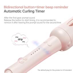 Automatic Hair Curler Negative Ion Ceramic Curling Iron - 40mm Large Wave Perm for Home Use, Lazy Person Electric Curling Wand