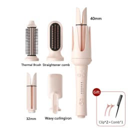 Automatic Hair Curler Negative Ion Ceramic Curling Iron - 40mm Large Wave Perm for Home Use, Lazy Person Electric Curling Wand