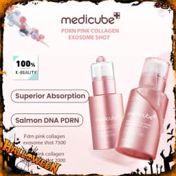 Medicube PDRN Pink Collagen,Pink Transparent Liquid,Lightweight&Fast-Absorbing,Two Versions,K-Beauty,Korean Makeup