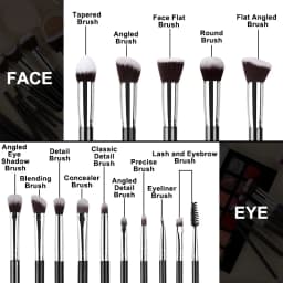 Professional 14PCS Makeup Brushes Set Soft Fluffy Foundation Eyeshadow Concealers Blending Blush Brush Kabuki Women Beauty Tools