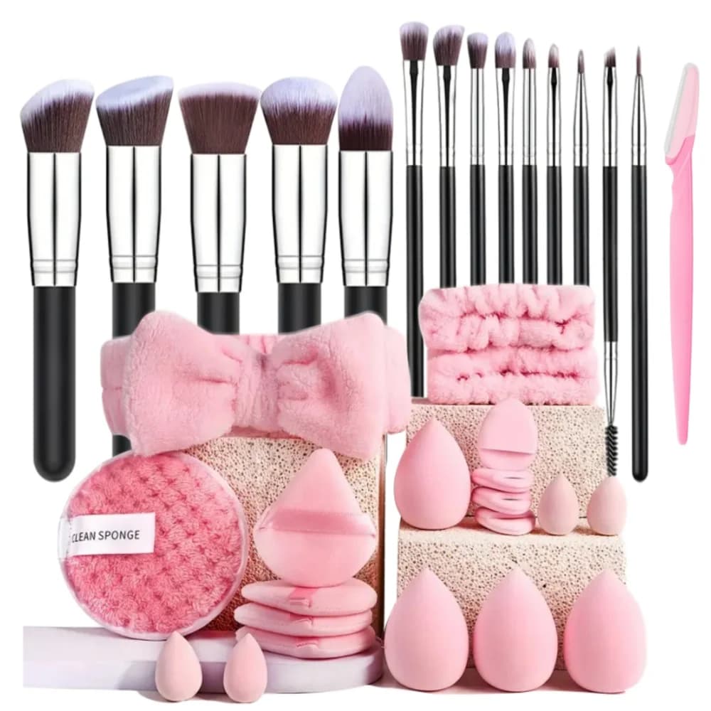 Professional 14PCS Makeup Brushes Set Soft Fluffy Foundation Eyeshadow Concealers Blending Blush Brush Kabuki Women Beauty Tools