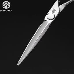Barber Sciss 6Inch 440C Stainless Steel Hair Scissors Set, Professional Barber Cutting Shear & 10%‑20%‑30%‑40% Thinning Shears,