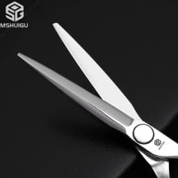 Barber Sciss 6Inch 440C Stainless Steel Hair Scissors Set, Professional Barber Cutting Shear & 10%‑20%‑30%‑40% Thinning Shears,