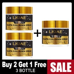 LKIAE Ultra Glutathione Collagen Whitening Face Cream, Acne and Spots Correcting, Even Skin Tone, Reduce Hyperpigmentation, 80g