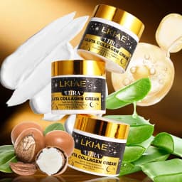 LKIAE Ultra Glutathione Collagen Whitening Face Cream, Acne and Spots Correcting, Even Skin Tone, Reduce Hyperpigmentation, 80g