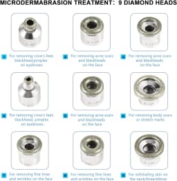 Portable Diamond Microdermabrasion Machine Facial Skin Care Blackhead Removal Beauty Device with Diamond Dermabrasion Tips